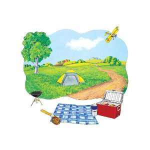  Summer Picnic Flannel Board Cover/Background Toys & Games