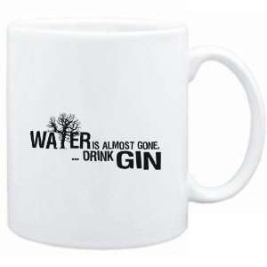  Mug White  Water is almost gone  drink Gin  Drinks 