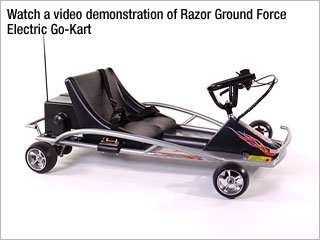 Razor Ground Force Electric Go Kart (Silver)  Sports 