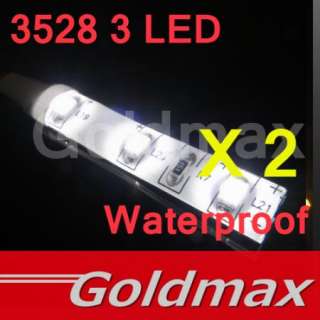   3528 3 LED white flexible Strip Light Led lamp Car Auto 12V x2  