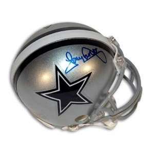  Tony Dorsett Signed Cowboys Mini Helmet