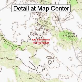  USGS Topographic Quadrangle Map   Alta Vista Ranch, Texas 