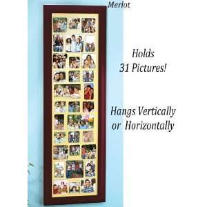  Merlot Wall Picture Family Photo Collage   Holds 31 pics 