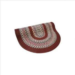   Pioneer Valley II Indian Summer with Burgundy Solids Braided Rug: Baby