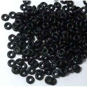 Inserts Black Rubber Donut Spacers Fits European Charm Bracelets Clip 