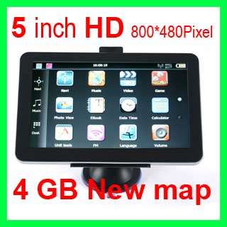 HD Car GPS Navigation 4GB MP3 MP4 FM+Map CE6.0 GPS Receiver  