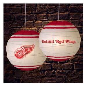   RED WINGS NHL Hockey Rice Paper LAMP LANTERN New Gift: Sports