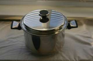   WEST BEND STAINLESS WATERLESS COOKWARE 12 QUARTS POT USA  