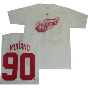   Detroit Red Wings Mike Modano Reebok White T Shirt