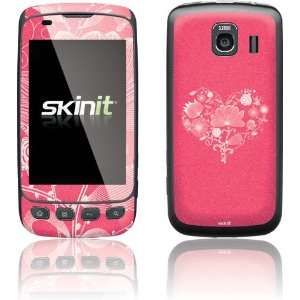  Skinit Flowery Pink Heart Vinyl Skin for LG Optimus S 