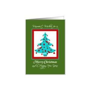  Christmas, for Great Grandparents, Christmas tree Card 