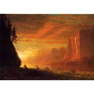  Bierstadt Art Reproductions and Oil Paintings Deer at 