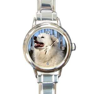  American Eskimo Dog Round Italian Charm Watch Y0011 