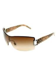   / Brown Burberry Pattern Frame/Brown Gradient Lens Metal Sunglasses