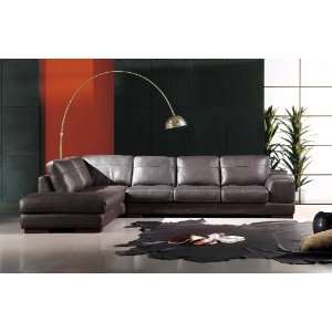     Bella Italia Leather 260 Sectional Sofa in Espresso