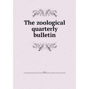 The zoological quarterly bulletin H. A,Pennsylvania. Dept. of 