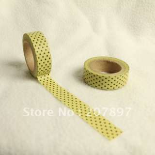 Japanese washi tape(Decorative paper tape) small dots pattern 3 rolls 