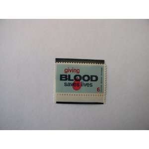   1971 6 Cents US Postage Stamps, S# 1425, Blood Donors 