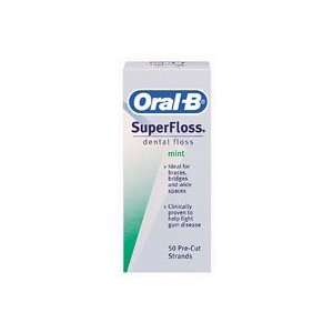  Oral B Super Floss, Dental Floss, Mint (50 Count) Health 