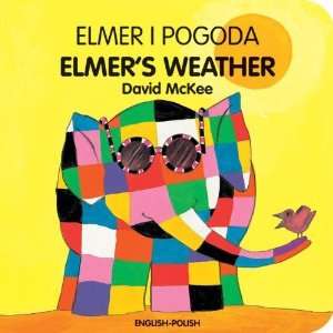  Elmers Weather (English Polish) (Elmer series) [Board book 