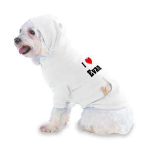  I Love/Heart Evan Hooded T Shirt for Dog or Cat X Small 