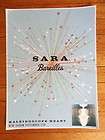 SARA BAREILLES kaleidoscope heart Promotional POSTER collectible 12.75 