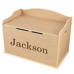 Personalized Austin Toy Box   Natural Toys & Games