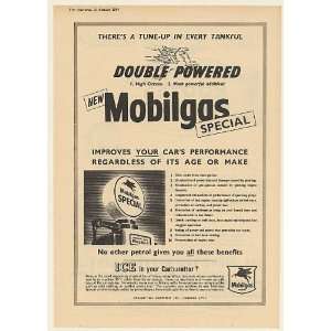   Double Powered Vacuum Oil Co British Print Ad (53870)