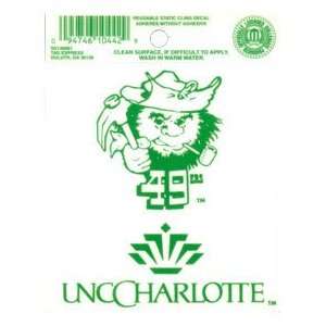  UNC Charlotte 49ers Reusable Static Window Cling 