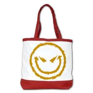    Shoulder Bag Purse (2 Sided) Red Smiley Face Smirk 