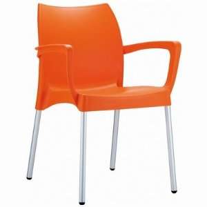   Compamia Dolce Resin Outdoor Arm Chair   Orange Patio, Lawn & Garden