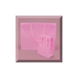  100ea   3 1/8 X 1 7/8 X 4 Matte Pink Plastic Eurotote 