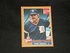 KIRK GIBSON 1985 WENDYS SIGNED AUTO CARD #9 TIGERS