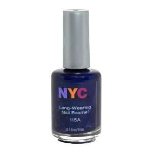 New York Color Long Wearing Nail Enamel, Skin Tight Denim Creme, 0.45 