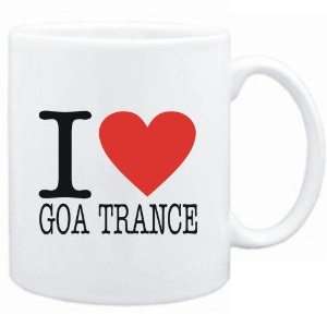  Mug White  I LOVE Goa Trance  Music