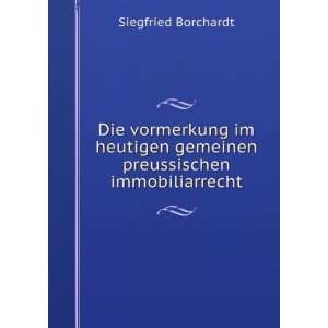   (German Edition) (9785874982294) Siegfried Borchardt Books