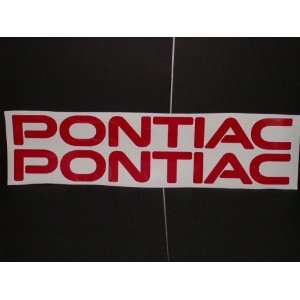  NEW Font (1982  2010) Pontiac Logo Decal Decals Trans Am 