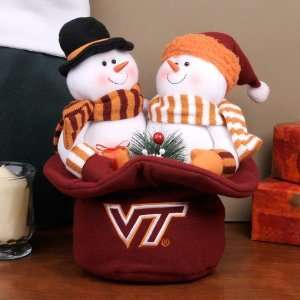 Virginia Tech Hokies Snowmen Top Hat:  Sports & Outdoors
