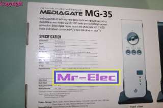New Mediagate MG 35 Network Media Player NAS HDD NDAS  
