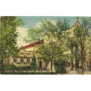   Vintage Postcard   St. Mary of Celle Catholic Church   Berwyn Illinois