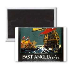 Railway Poster   East Anglia   3x2 inch Fridge Magnet   large magnetic 