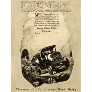  1919 Ad Denby Motor Truck Company Internal Gear Drive 