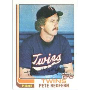  1982 Topps # 309 Pete Redfern Minnesota Twins Baseball 