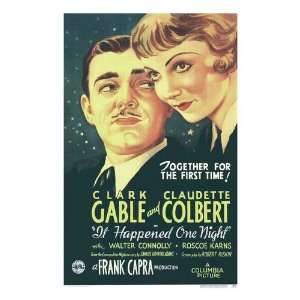 It Happened One Night Movie Poster, 11 x 17 (1934):  Home 