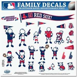  Red Sox Family Decal Large Outdoor Rated Repositionable 