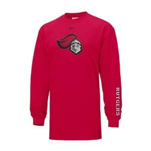   Scarlet Knights Nike Classic Logo Long Sleeve Tee: Sports & Outdoors