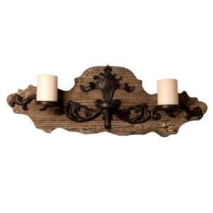  Wilco Import Reclaimed Wood Wall Candle Holder: Home 