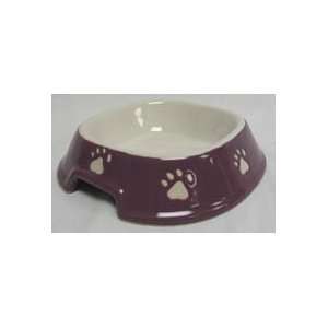  Ethical Stoneware Dish 6791 Paw Print No Tip Dish 5 Inch 