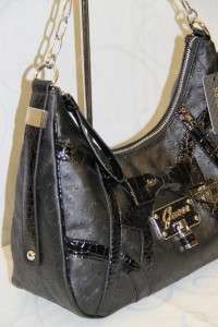 LADIES Visage Hobo Handbag Purse Black # GU 9805  