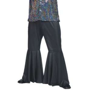  60s 70s Black Flares Fancy Dress Mens   One Size Toys 